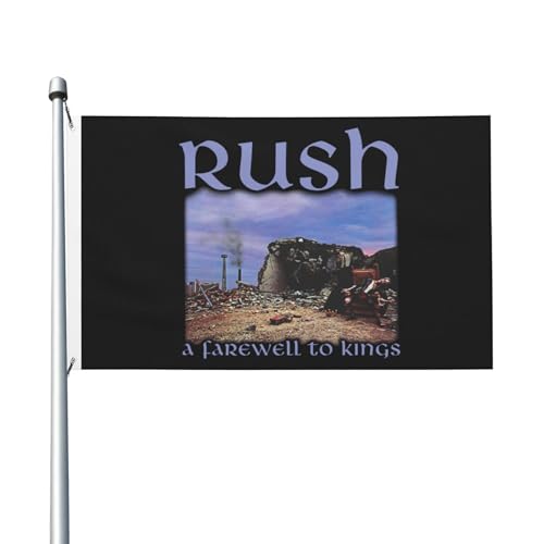3 Fuß × 5 Fuß Music Rock Band Fuß Fahne Moderne dekorative Fahne leicht und weich fallend schnell trocknendes Material geeignet für Rasenflächen Partys Balkone Flure von SAIOKSIT