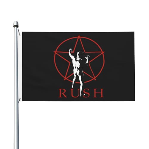 3 Fuß × 5 Fuß Music Rock Band Fuß Fahne Moderne dekorative Fahne leicht und weich fallend schnell trocknendes Material geeignet für Rasenflächen Partys Balkone Flure von SAIOKSIT
