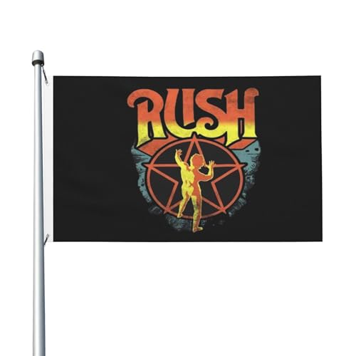 3 Fuß × 5 Fuß Music Rock Band Fuß Fahne Moderne dekorative Fahne leicht und weich fallend schnell trocknendes Material geeignet für Rasenflächen Partys Balkone Flure von SAIOKSIT