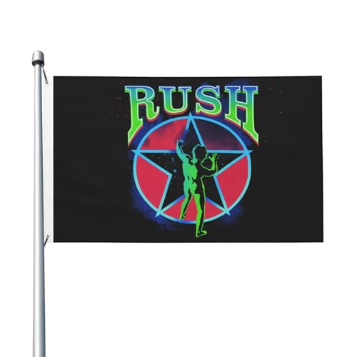 3 Fuß × 5 Fuß Music Rock Band Fuß Fahne Moderne dekorative Fahne leicht und weich fallend schnell trocknendes Material geeignet für Rasenflächen Partys Balkone Flure von SAIOKSIT