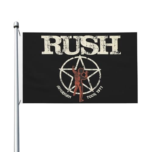 3 Fuß × 5 Fuß Music Rock Band Fuß Fahne Moderne dekorative Fahne leicht und weich fallend schnell trocknendes Material geeignet für Rasenflächen Partys Balkone Flure von SAIOKSIT