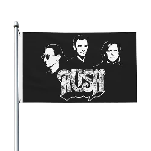 3 Fuß × 5 Fuß Music Rock Band Fuß Fahne Moderne dekorative Fahne leicht und weich fallend schnell trocknendes Material geeignet für Rasenflächen Partys Balkone Flure von SAIOKSIT