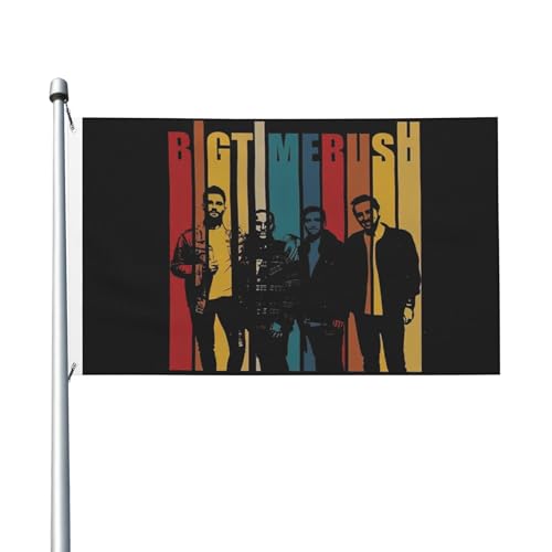 3 Fuß × 5 Fuß Music Rock Band Fuß Fahne Moderne dekorative Fahne leicht und weich fallend schnell trocknendes Material geeignet für Rasenflächen Partys Balkone Flure von SAIOKSIT
