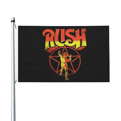 3 Fuß × 5 Fuß Music Rock Band Fuß Fahne Moderne dekorative Fahne leicht und weich fallend schnell trocknendes Material geeignet für Rasenflächen Partys Balkone Flure von SAIOKSIT