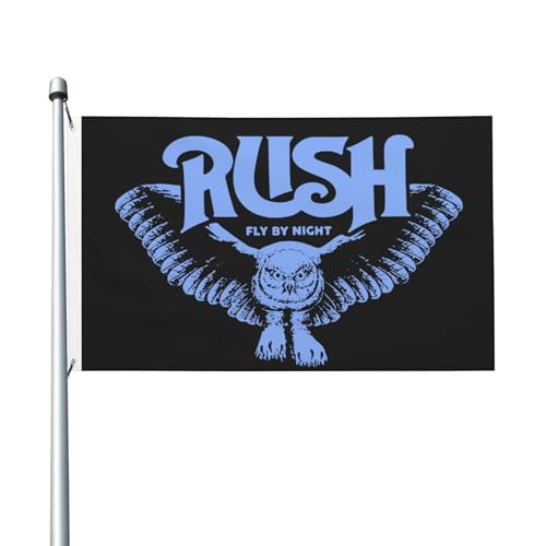 3 Fuß × 5 Fuß Music Rock Band Fuß Fahne Moderne dekorative Fahne leicht und weich fallend schnell trocknendes Material geeignet für Rasenflächen Partys Balkone Flure von SAIOKSIT