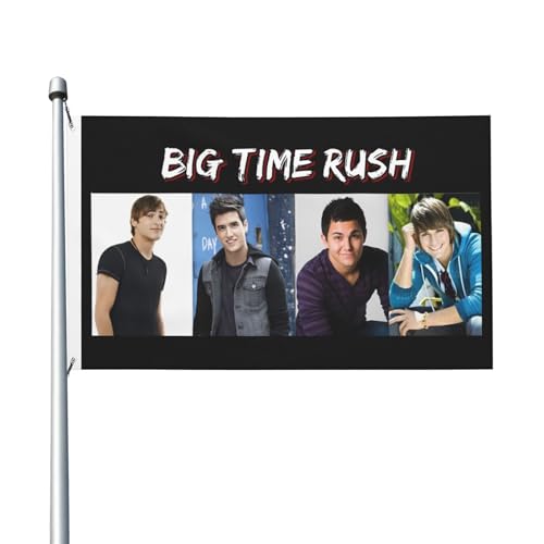 3 Fuß × 5 Fuß Rush-Fahne 1 Rock Band Moderne dekorative Fahne leicht und weich fallend schnell trocknendes Material geeignet für Rasenflächen Partys Balkone Flure von SAIOKSIT