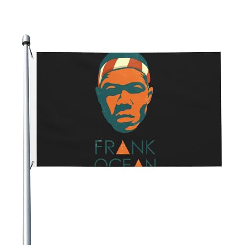 3 Fuß × 5 Fuß frank Singer ocean rapper Fuß Fahne Moderne dekorative Fahne leicht und weich fallend schnell trocknendes Material geeignet für Rasenflächen Partys Balkone Flure von SAIOKSIT