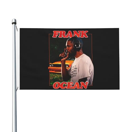 3 Fuß × 5 Fuß frank Singer ocean rapper Fuß Fahne Moderne dekorative Fahne leicht und weich fallend schnell trocknendes Material geeignet für Rasenflächen Partys Balkone Flure von SAIOKSIT