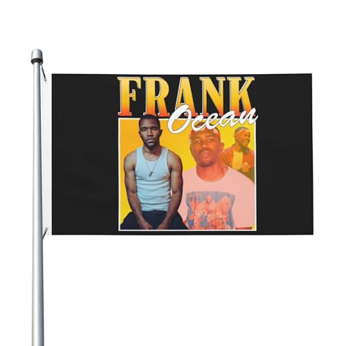 3 Fuß × 5 Fuß frank Singer ocean rapper Fuß Fahne Moderne dekorative Fahne leicht und weich fallend schnell trocknendes Material geeignet für Rasenflächen Partys Balkone Flure von SAIOKSIT