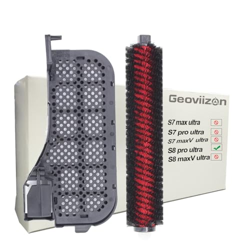Geoviizon Wartungsbürste & Wasserfilter Assembly Zubehör Kompatibel mit Roborock S8 Pro Ultra Vollständig automatische Empty Wash Fill Dock (für S8 Pro Ultra) von Geoviizon