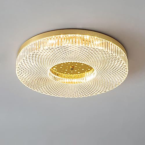 Deckenlampe Schlafzimmer Dimmbar LED Gold Runde Acryl Design Lampe 50cm Deckenleuchte Wohnzimmer Modern Stern-Deko Panel Leuchte mit Fernbedienung Kreative Deckenbeleuchtung für Esszimmer Kinderzimmer von SAIVITT