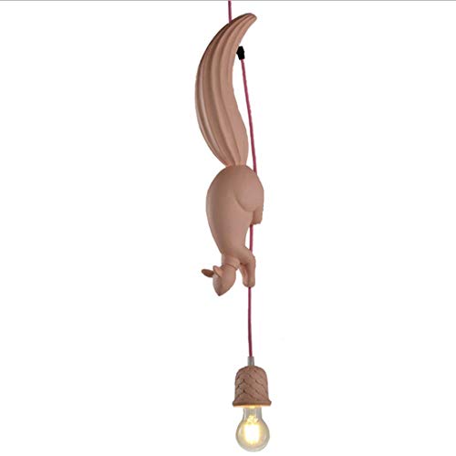 Pendelleuchte Esstischlampe Kreativ Eichhörnchen Kiefernzapfen Design Esszimmer Lampe Modern Runden Hängelampe Treppen Flur Büro Schlafzimmer Küche Studie Kinderzimmer Kronleuchter Verstellbar (B) von SAIVITT