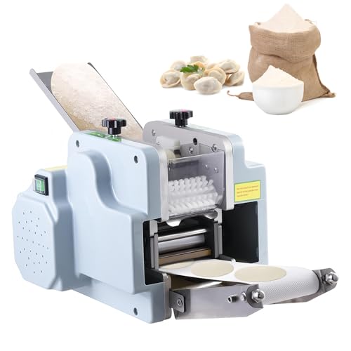 Automatische Teigblattmaschine für Maultaschen/Ravioli, Elektrisches Multifunktionsgerät für Teigherstellung (Wonton/Maultaschenhüllen), Professionelle Teigverarbeitungsmaschine,Round Mold-80MM von SAIYERUS