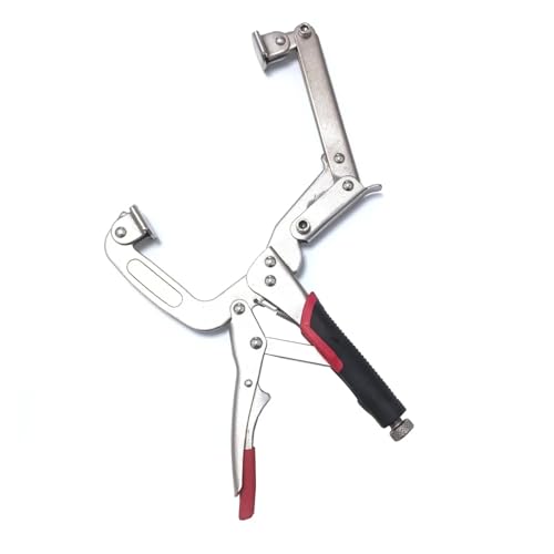 Klemmen Quick Grip, 10 Zoll C-Klemme 4-Punkt-Verriegelungszange TPR-Griff Einstellbare Halterung von Holzbearbeitungs-Handwerkzeugen von SAJMAKUWLA