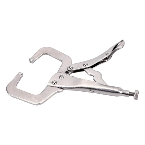 Klemmen Quick Grip, Legierter Stahl Handwerkzeug Pad Holzarbeiten Zange Tong Zapfensucher C Klemme Schweißklammer(Fixed Head) von SAJMAKUWLA