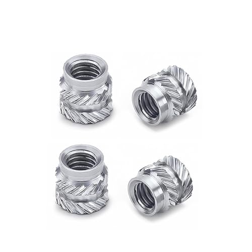 Rändelmuttern aus Messing 10PCS Hot Melt Mutter M3 Gewinde Wärme Formen Doppel Twill Injection Einbettung Mutter(M3x4x5.3) von SAJMAKUWLA