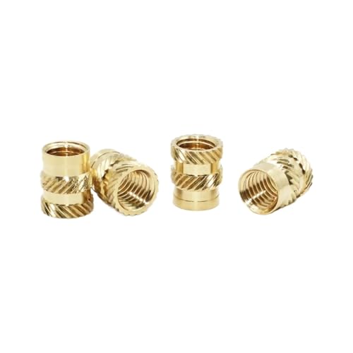 Rändelmuttern aus Messing M2 M2.5 M3 M4 M5 M6 Gewindeeinbettung Kupfermutter Eingepresst in(M2 (500pcs)) von SAJMAKUWLA