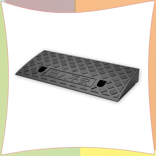 Rollstuhlrampe, 2" 5" 4" Lightweight Threshold Ramp Loading Ramp For Garage Warehouse(Black,50x22x6 cm) von SAJMAKUWLA