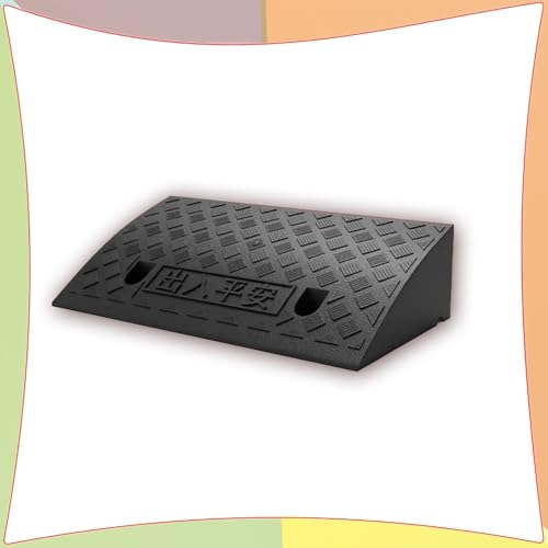 Rollstuhlrampe, 2" 5" 4" Lightweight Threshold Ramp Loading Ramp For Garage Warehouse(Black,50x27x12cm) von SAJMAKUWLA