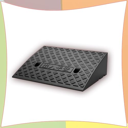 Rollstuhlrampe, 2" 5" 4" Lightweight Threshold Ramp Loading Ramp For Garage Warehouse(Black,50x37x16 cm) von SAJMAKUWLA