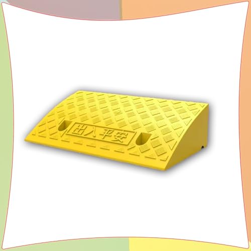 Rollstuhlrampe, 2" 5" 4" Lightweight Threshold Ramp Loading Ramp For Garage Warehouse(Yellow,50x27x13cm) von SAJMAKUWLA