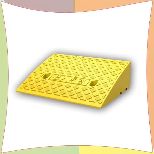Rollstuhlrampe, 2" 5" 4" Lightweight Threshold Ramp Loading Ramp For Garage Warehouse(Yellow,50x50x19 cm) von SAJMAKUWLA