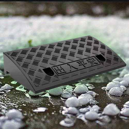 Rollstuhlrampe, 2" 5" 4" Portable Driveway Ramps Shed Ramps For Wheelchair Steps Walkers Stroller Scooter(Black,50x27x12cm) von SAJMAKUWLA