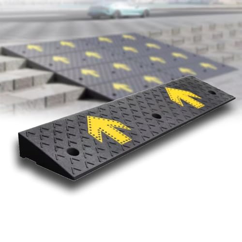 Rollstuhlrampe, Doorway Threshold Ramp 1" 2" 5" 7" Rise Shed Ramps Heavy Duty Loading Ramp For Dock Trailer Truck(95x23x4 cm (37"x9"x1.5")) von SAJMAKUWLA