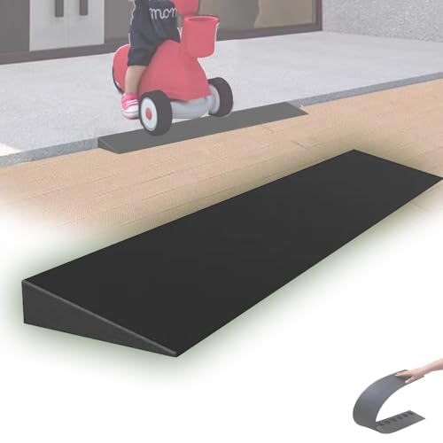 Rollstuhlrampe, Flexible Curb Ramps Portable Driveway Ramps For Home Scooter Stroller(98x7x1.5 cm (38"x2.7"x0.6")) von SAJMAKUWLA