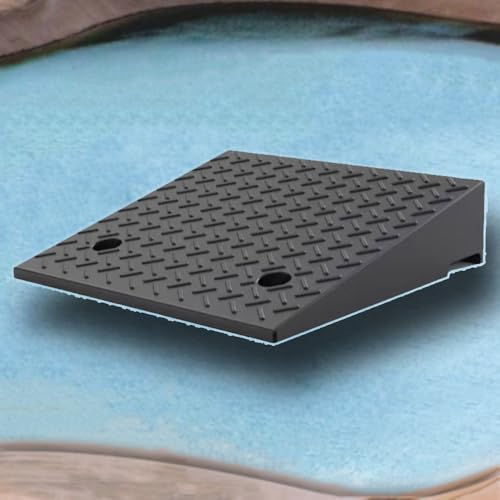 Rollstuhlrampe, Threshold Ramp 2" 3" 4" 7" Rise Doorway Entry Ramps For Sidewalk Garage Warehouse Stroller(H 18 CM/7") von SAJMAKUWLA