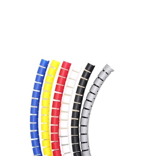 Spiralschlauch-Kabelschutz, 1 stücke 30mm 35mm Rohr Durchmesser Spirale Kabel Linie Wicklung Draht Organizer(White,30mm 1.5 Meters) von SAJMAKUWLA