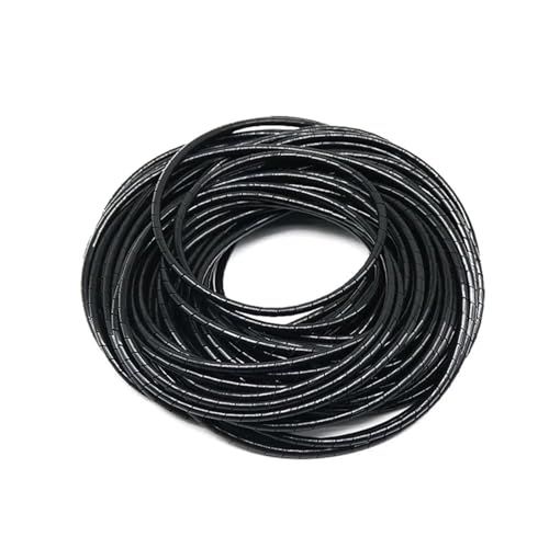 Spiralschlauch-Kabelschutz, ID 4 mm – 30, flammhemmendes Band, Wickelrohr, Drahthülsen(Black 20mm Od X 2.5 Meter) von SAJMAKUWLA