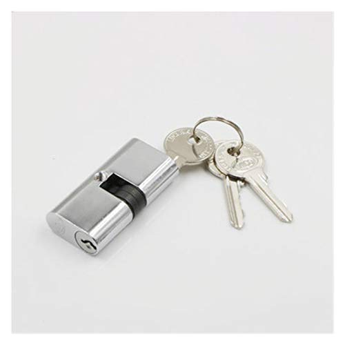 Zylinderschloss, 54mm Schließzylinder Loch Schiebetür Schloss Kern Innentür(Double Open) von SAJMAKUWLA