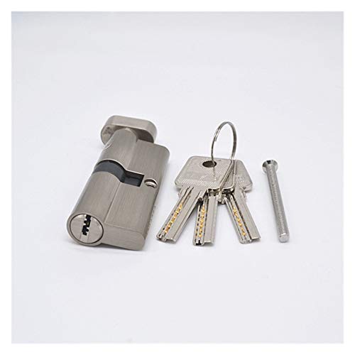 Zylinderschloss, 70 mm Türschlosszylinder aus schwarz verchromtem Messing mit 3 Computerschlüsseln, Diebstahlschutz-Sicherheitszylinder for Zuhause Knöpfen(Sn) von SAJMAKUWLA