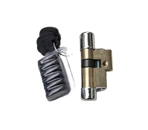 Zylinderschloss, Anwendbarer Eingangsschließzylinder Typ 13 AB Schlüsselsicherheit Diebstahlschutz Kupfertürschlosskern mit Schlüsseln(80(38.5 41.5)) von SAJMAKUWLA