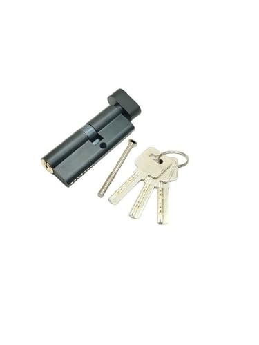 Zylinderschloss, Schließzylinder Tür Innen Eingangstürschloss Exzentrischer Gleicher Schlüssel(Black) von SAJMAKUWLA