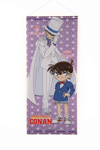 SAKAMI Detektiv Conan Wallscroll Stoff-Poster Conan & Kaito 68x28cm Wandbild auf Stoff, offiziell lizensiert Merchandise von SAKAMI