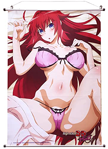 SAKAMI Highschool DXD Wallscroll Rias on Bed Wallscroll Stoff-Poster 60x86cm Wandbild auf Stoff, offiziell lizensiert Merchandise von SAKAMI