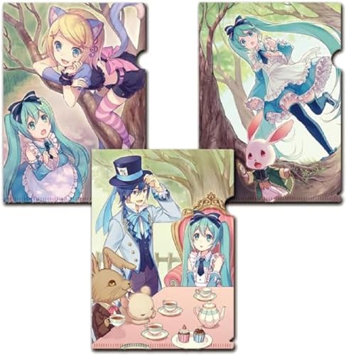 SAKAMI - Hatsune Miku - Clearfile Set, Folien - (3 Stück) - original & lizensiert von SAKAMI