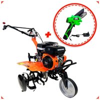 Sakawa - Benzin Motorhacken1G72 Manual Start 7,5 cv 3 Geschwindigkeiten +Mini Akku Kettensäge Geschenk von SAKAWA