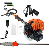 Sakawa - Freischneider - Rückenspritze 52,7cc mit Batteriestart + Flache Scheibe + Lenker von SAKAWA