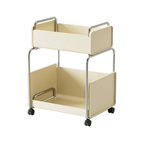 SAKDAK Kohlenstoffstahl Rollwagen Schlafzimmer Multifunktionaler Nischenregal Aufbewahrungswagen Platzspar für Geeignet Für Wohnzimmer Küchen Büro Waschküchen Kinderzimmer von SAKDAK