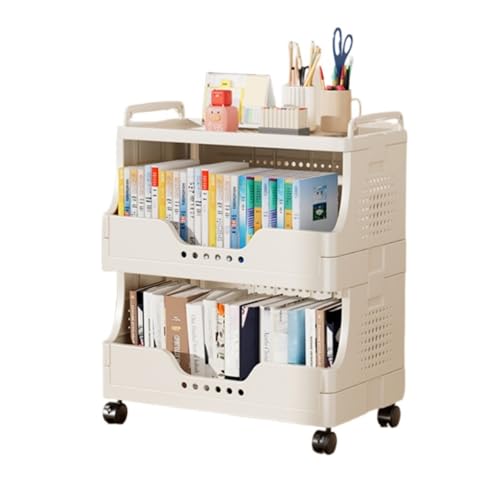 SAKDAK Multifunktionaler Aufbewahrungswagen Schlafzimmer 360°-Rollwagen aus Kunststoff auf Rädern Büro for Wäscherei Küche Wohnzimmer Tragbares platzsparendes Geländer gegen Herunterfallen(3layer) SAKDAK Multifunktionaler Aufbewahrungswagen Schlafzimmer 360°-Rollwagen aus Kunststoff auf Rädern Büro for Wäscherei Küche Wohnzimmer Tragbares platzsparendes Geländer gegen Herunterfallen(3layer) von SAKDAK