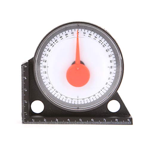 SAKEIOU Slope Inclinometer Winkelmesser Winkelmesser Tilt Level Meter Clinometer Messgerät mit Magnetbasis Neigungsmesser Schwarz von SAKEIOU