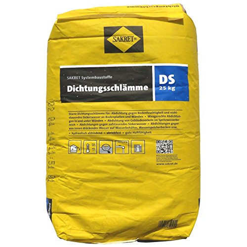 25 Kg SAKRET Dichtschlämme 0,89€/Kg mineralisch, hydraulisch erhärtend, von Sakret