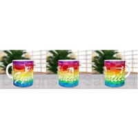Regenbogen Gymnastik Becher - Gymnastik Turnerin Becher Sporttasse Geschenk Trainer Regenbogen von SAKUDesignsEtsy