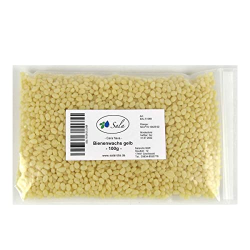Sala Bienenwachs Pastillen gelb pharmazeutische Qualität (100 g Beutel) von Sala