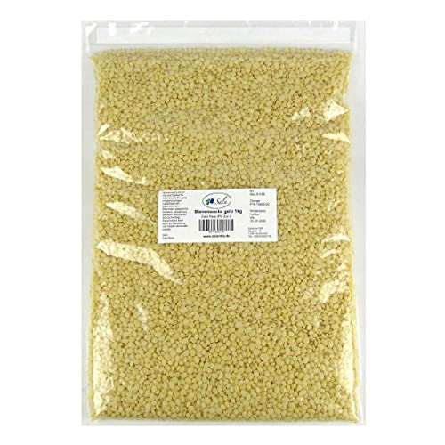 Sala Bienenwachs Pastillen gelb pharmazeutische Qualität 1000 g (1 kg Beutel) von Sala
