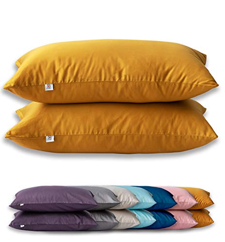 SALAD HOUSE Kissenbezug 40 x 80cm, 400TC 100% Baumwolle, Superweicher Premium Kopfkissenbezug Kissenhülle Ägyptische Extra-Langstapeliger Bettkissenbezug Pillowcase von SALAD HOUSE