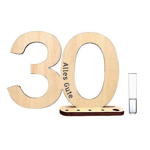 SALADOCY Holz-Schild Gästebuch, Geburtstag Jubiläum Deko Zahlen 30 Geburtstag mit Jahreszahlen, Geschenk für 30 Jahre Mann Frau von SALADOCY